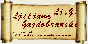Ljiljana Gajdobranski vizit kartica
